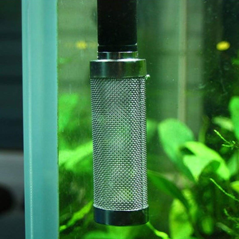 NACX 2Pcs Aquarium Fish/Shrimp Mesh Net Filter Guardï¼ŒFish Tank Intake Strainer Pre-Filter Cover Stainless Steel (11mm ID) - Image 4